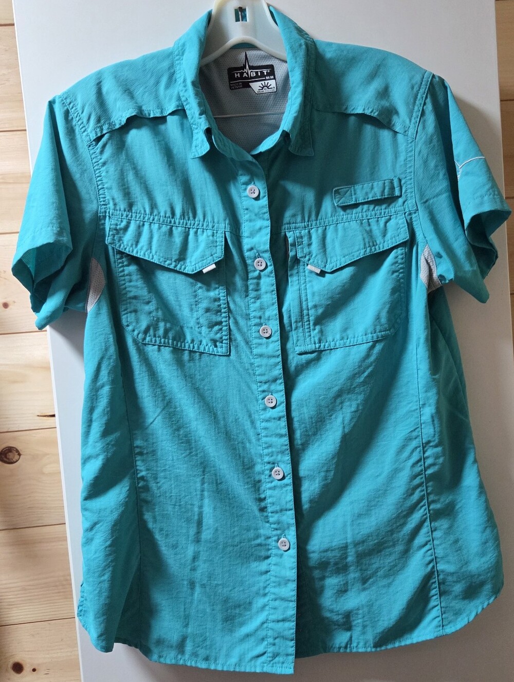 Habit Lightweight Turquoise Fishing Shirt